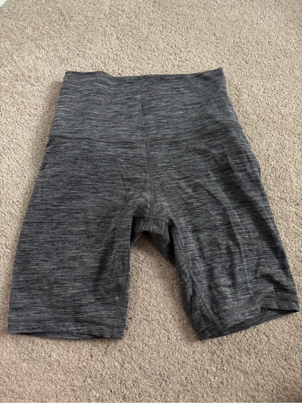 lululemon athletica Heathered Dark Gray Bike Shorts